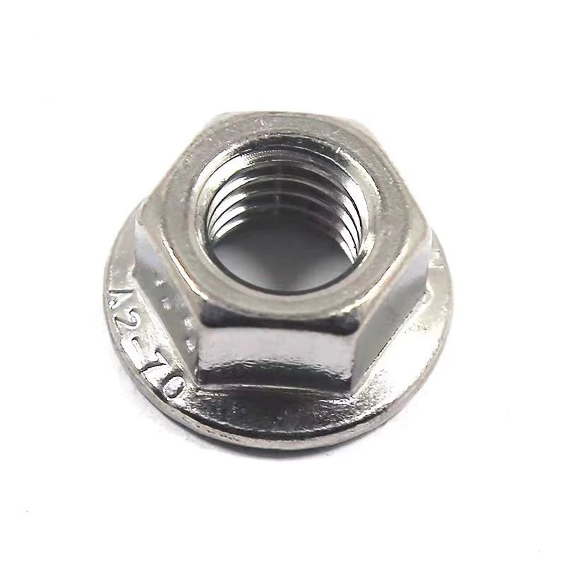 Free Samples Nuts Stainless Steel 304 A2 Hex Flange Nut With/without Serration