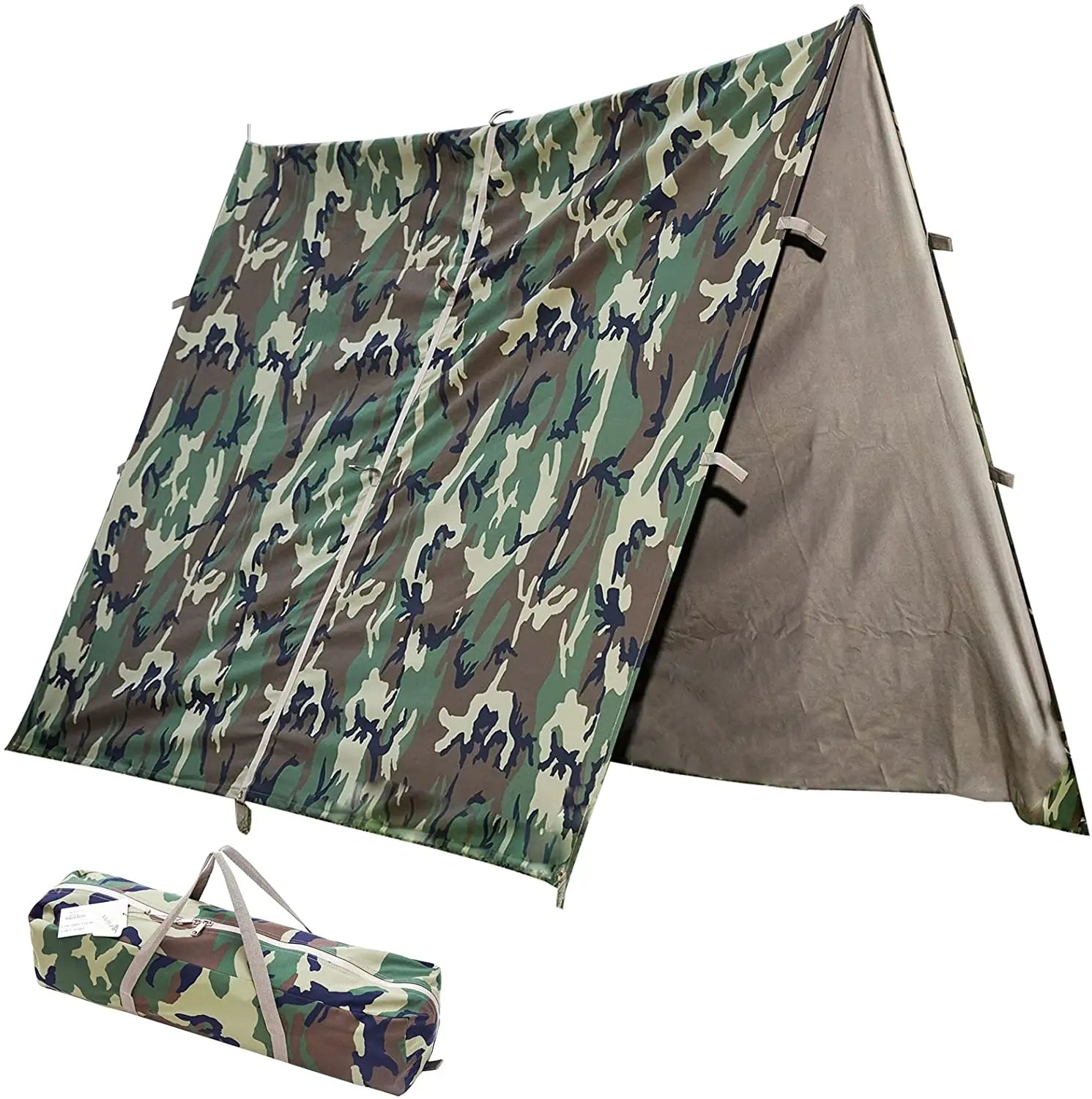 For WOQI Camo Color Tarp for Outdoor Gear for Camping Backpacking Waterproof UV Resistant Rain Fly and Hammock Tarp