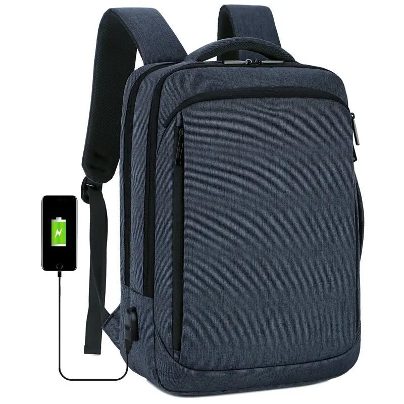 Dianlun Multifunction Pu Waterproof Business Men Computer Laptop Bag Backpack Morrales Means Bags