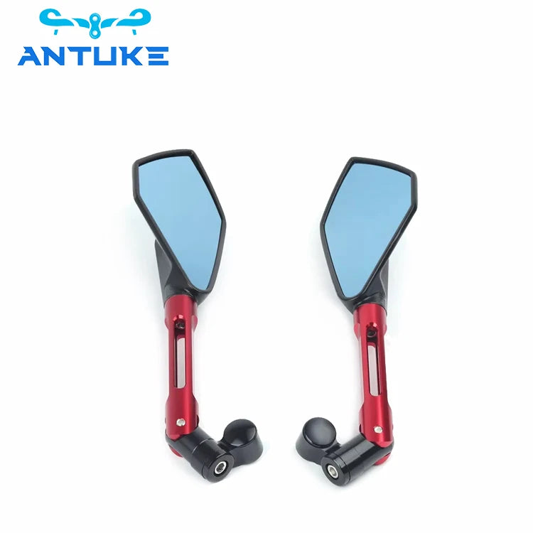 Duranle Multicolor Street Sports Bike Motorcycle Side Mirror Handlebar Universal Bicycle Rear View Mirror