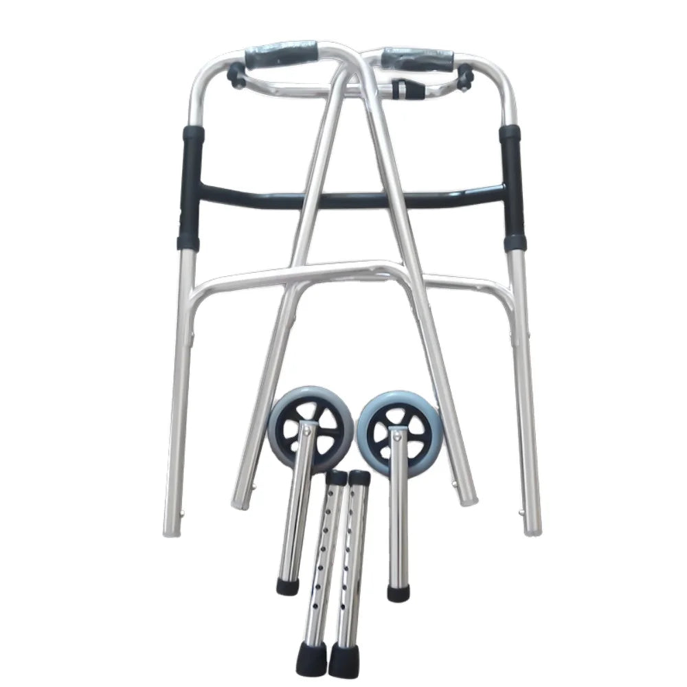 Safebond 2024 High Quality Aluminum Walker & Rollator CE Certified 136kg Capacity Adjustable Height Foldable for Elderly Care