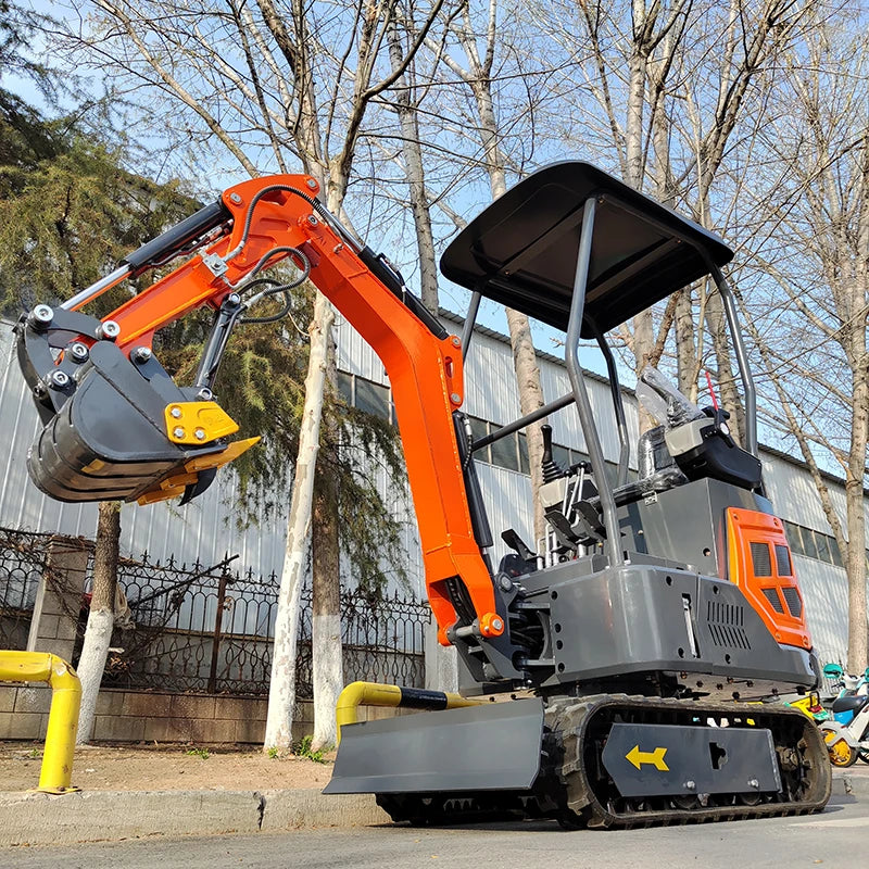 Miniature Crawler Type Rotary Drilling Fully Automatic Hydraulic Shed 1500KG Mini Excavator Bulldozer