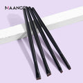 MAANGE New Wholesale Private Label 4pcs Wood Handle Travel Makeup Brush Custom logo Make up Brush Set