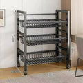 Kitchen Rack Floor Multi-layer Movable Household Vegetable Basket Storage Storage Shelf Supplies