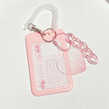 Kawaii Transparent Acrylic clear Kpop Photocard Keychain Cute Credit ID Bank Card Photo Holder Bus Card Protective Case Pendant