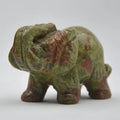 Huiying 2.5 inch Cheap wholesale beautiful unakite stone carved hand made elephants for gifts