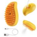 ZMaker New Pet Brushes Self Cleaning Steam Cat Bath Brush with Steamer Water 3 In1 Steamy Pet Hair Brush