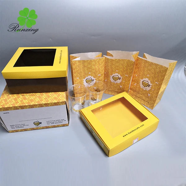 Multiple Utilization Popular Best Sales Custom Pastry Box  Take Away Paper Cake Packaging Kraft New Arrival Promotion Box