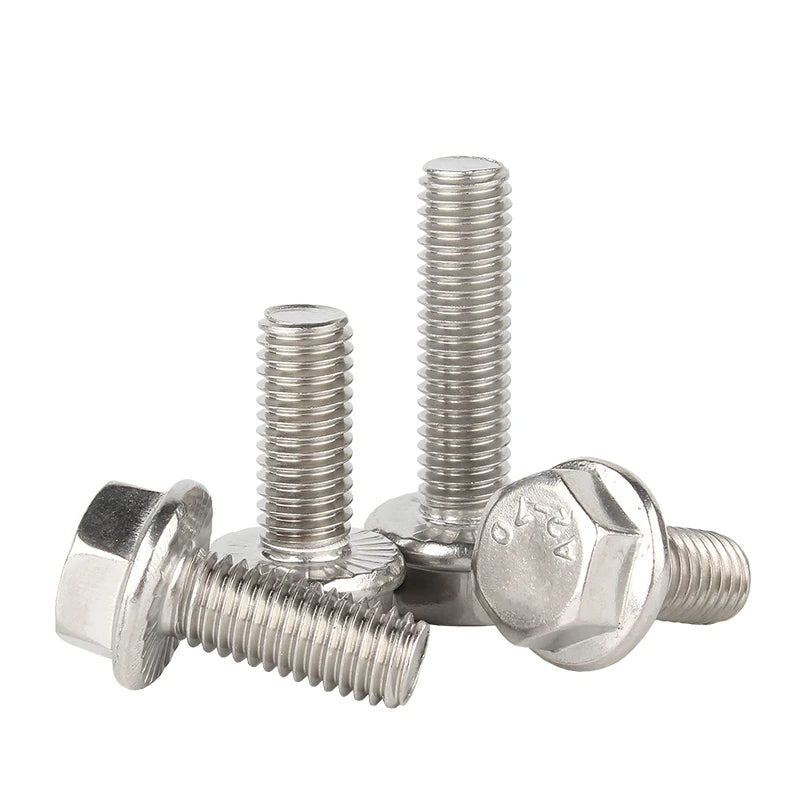 M5 M6 M8 M10 M12 A2-70 304 Stainless Steel GB5787 Hexagon Head Serrated Flange Cup Bolt with Plain Finish