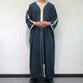 Ramada Duba Kaftan Islamic Clothing Muslim Man Qamis Jubba Morocco Men's Thobe