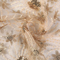 Custom Color Star Flower Pattern Sequinlace Weft Knitted 100% Polyester Lightweight Fine Embroidery Trim Stain Resistant Fabrics