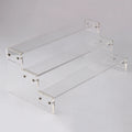 Three-Layer PMMA Acrylic Display Stand & Holder Transparent 300x150x120mm 3mm/5mm Thickness Options 2 PCS in Box