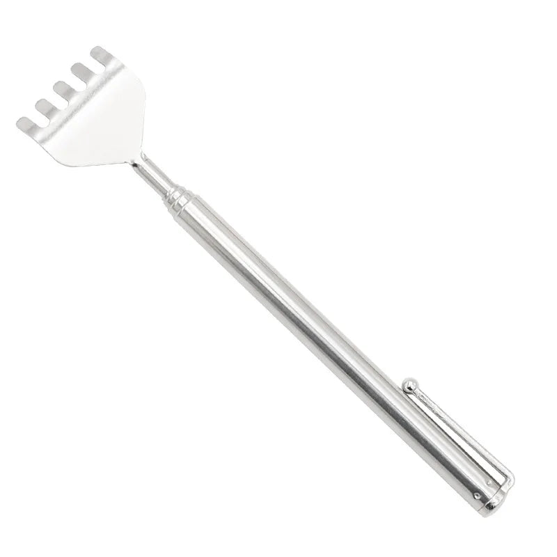 2025 Scratchy Scratch Not to Ask for Telescopic Stainless Iron Pen Scratching Rake Stretch Length 50cm