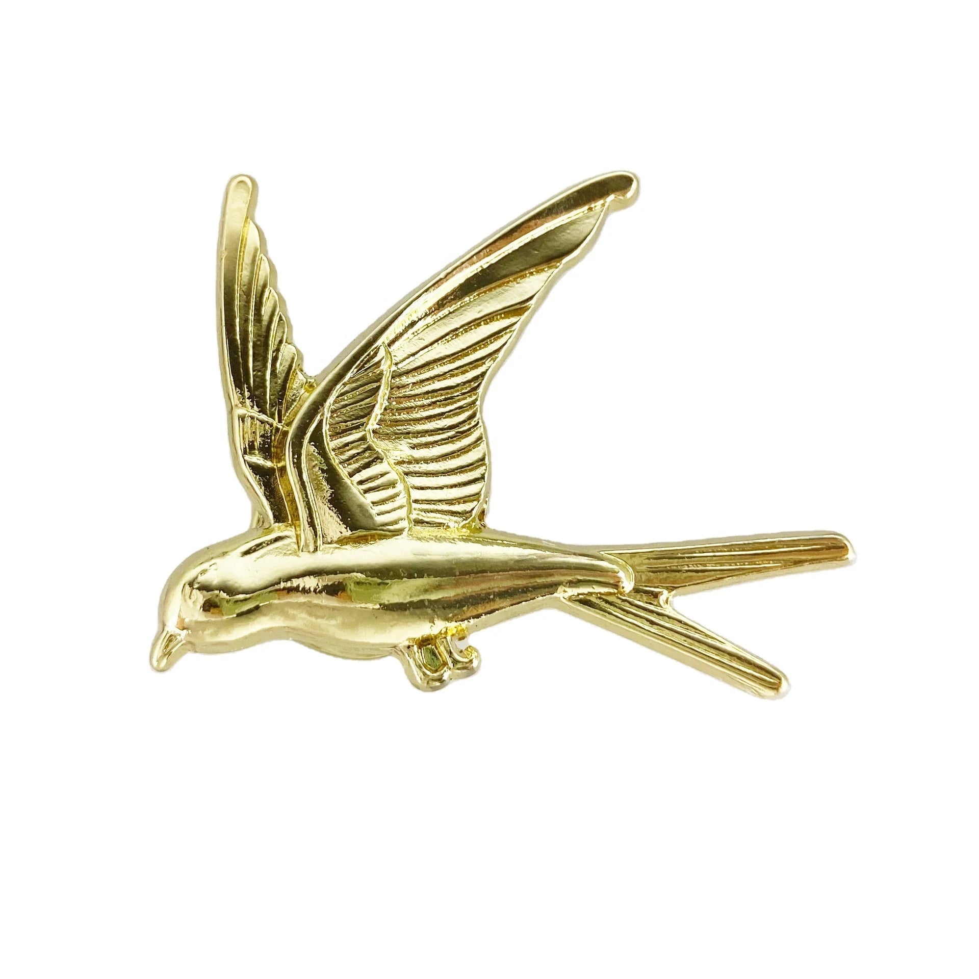 Bird Swallow Shape Gold/Silver Plated Zinc Alloy Modern Design Cabinet Knobs & Drawer Handles for Kitchen and Bedroom