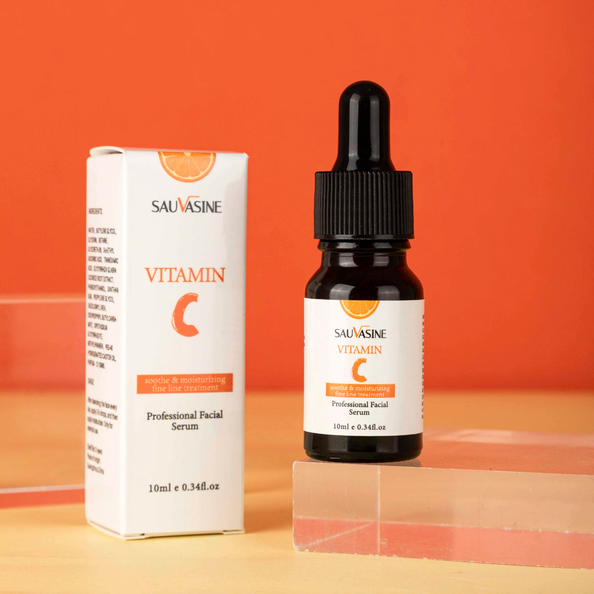 Organic 20% Vitamin C Serum Anti-Aging Brightening Wrinkle Face Serum Vegan Glycerin Hyaluronic Acid Skin Lightening Cream MegaBDM