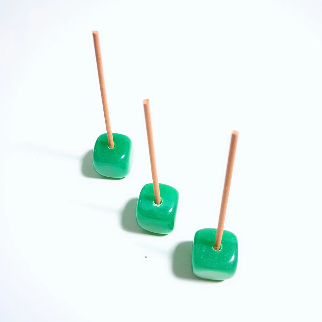 HY Private Label Green Aventurine Incense Holder Home Furnishing Creative Craft for Sale