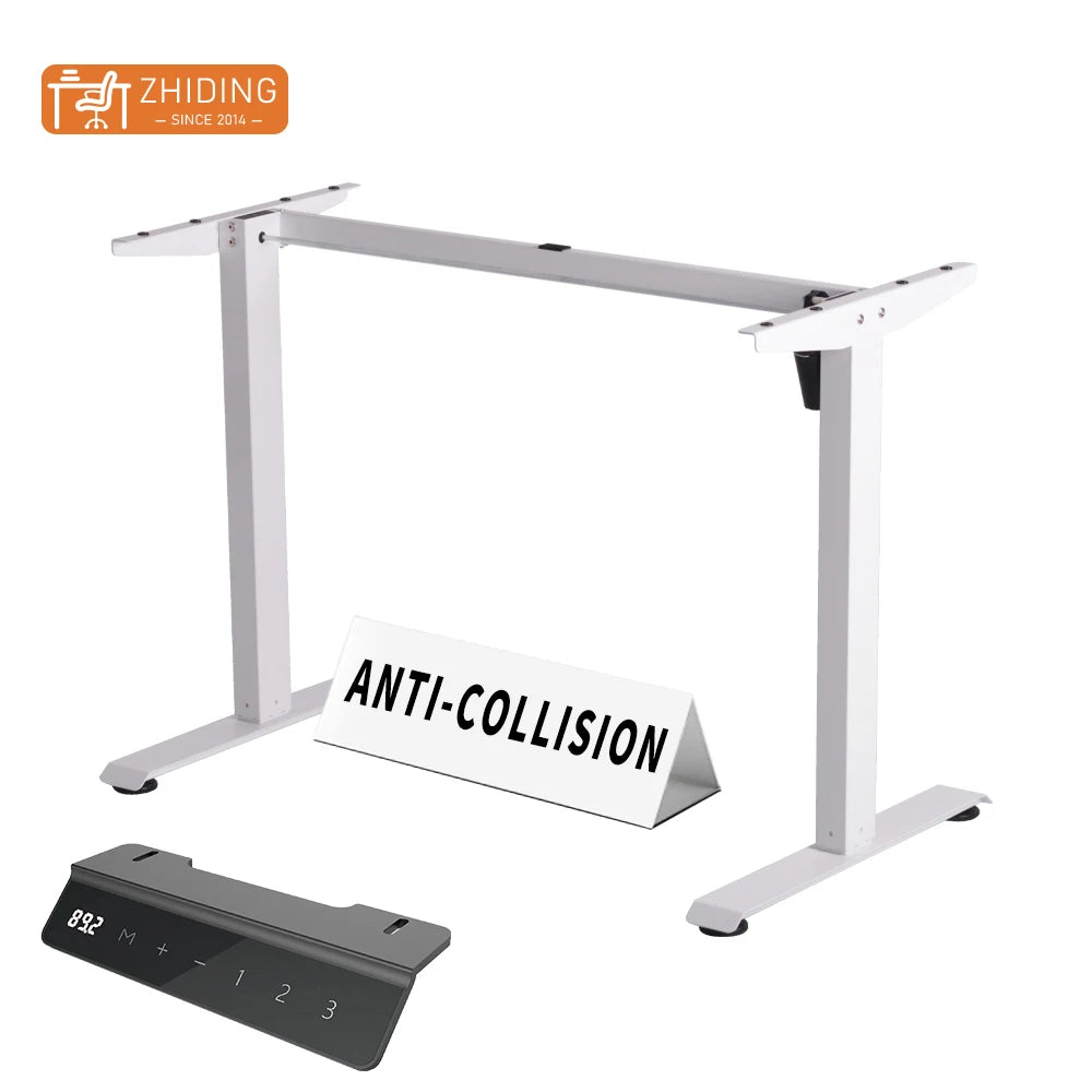 Powerful Smooth Single Motor Lift Legs Low Noise Sit Stand Electric Height Adjustable Standing Desk