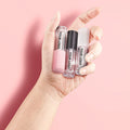 Large Size 6ml Round Thick Black Rose Gold Lip Gloss Containers Tubes Empty Plastic Lipgloss Tubes with Big Brush