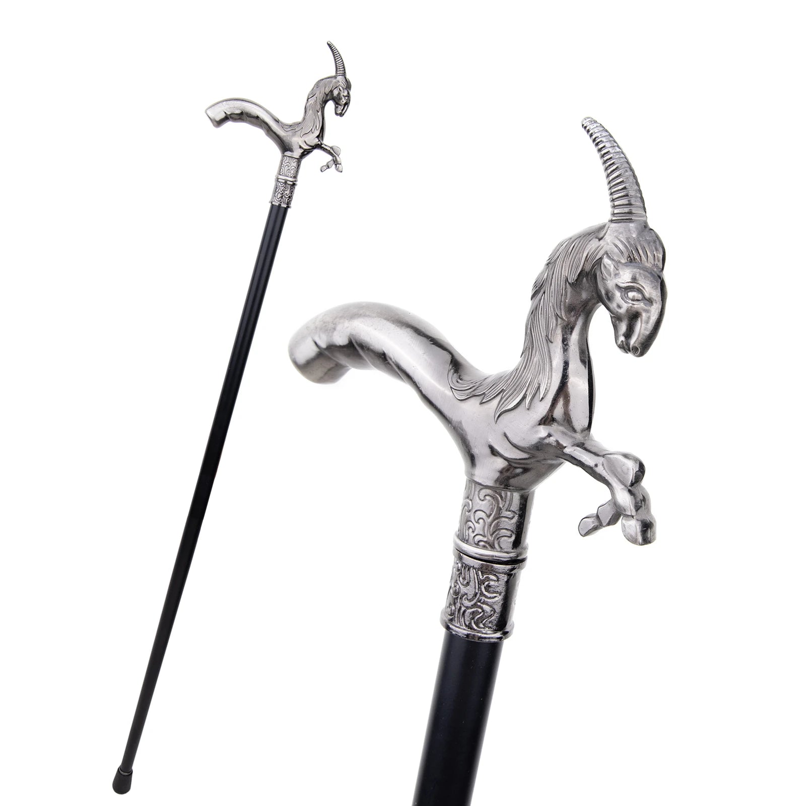 Hot Sale Sheep Head Luxury Walking Stick Vintage Crutch Animation Cosplay Crosier Holiday Party Wand