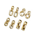 Cool Hip Hop Punk Gold Acrylic Chain Earrings for Women Metal Plated Jewelry with Stylish Punk Chains Fashion Drop Earrings