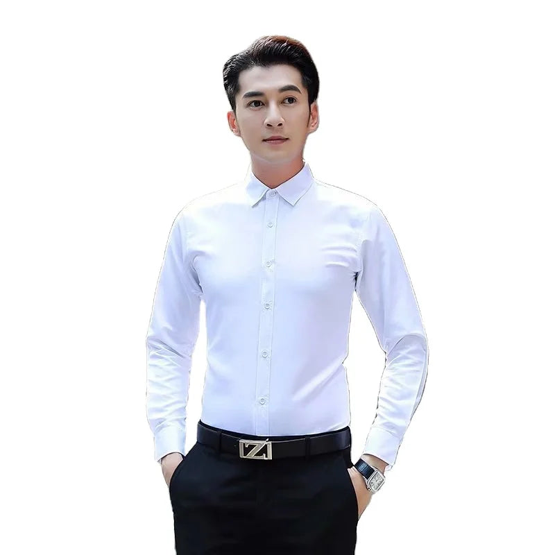 The Factory Directly Supplies the African Market With a Drop-shipping Men's Business Casual Shirt