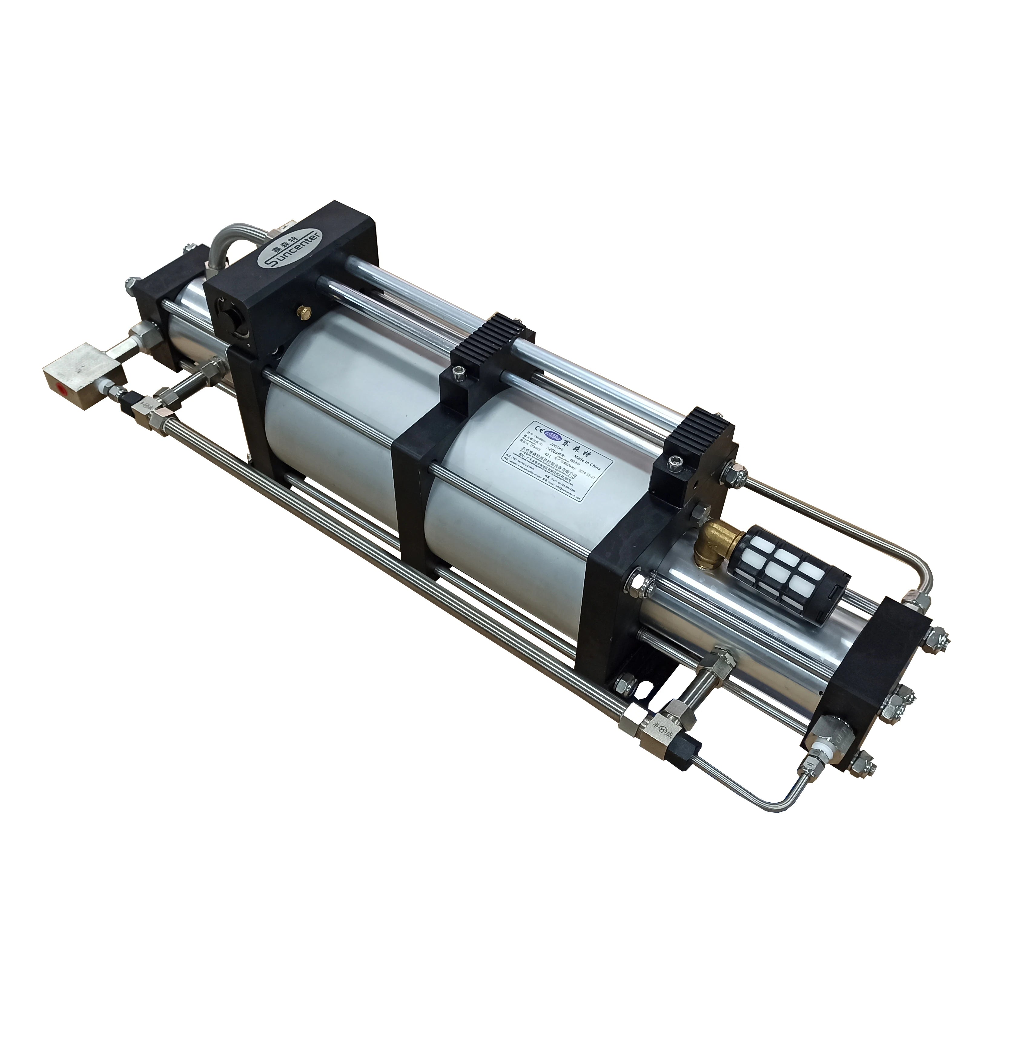 Double Stage Pneumatic Stainless Steel Piston Pump High Pressure High Flow OEM Automotive Industry Gas Booster Pump