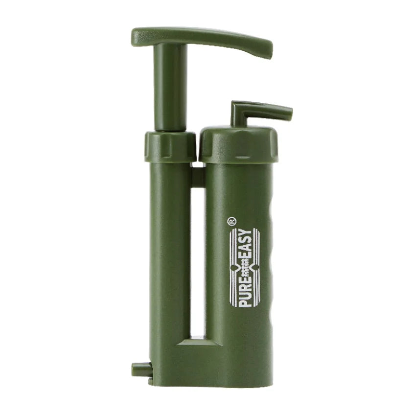 Mini Portable Water Filter 0.01 Micron UF Membranes and Ceramic Filter Manual Power Source for Outdoor Camping Survival Life