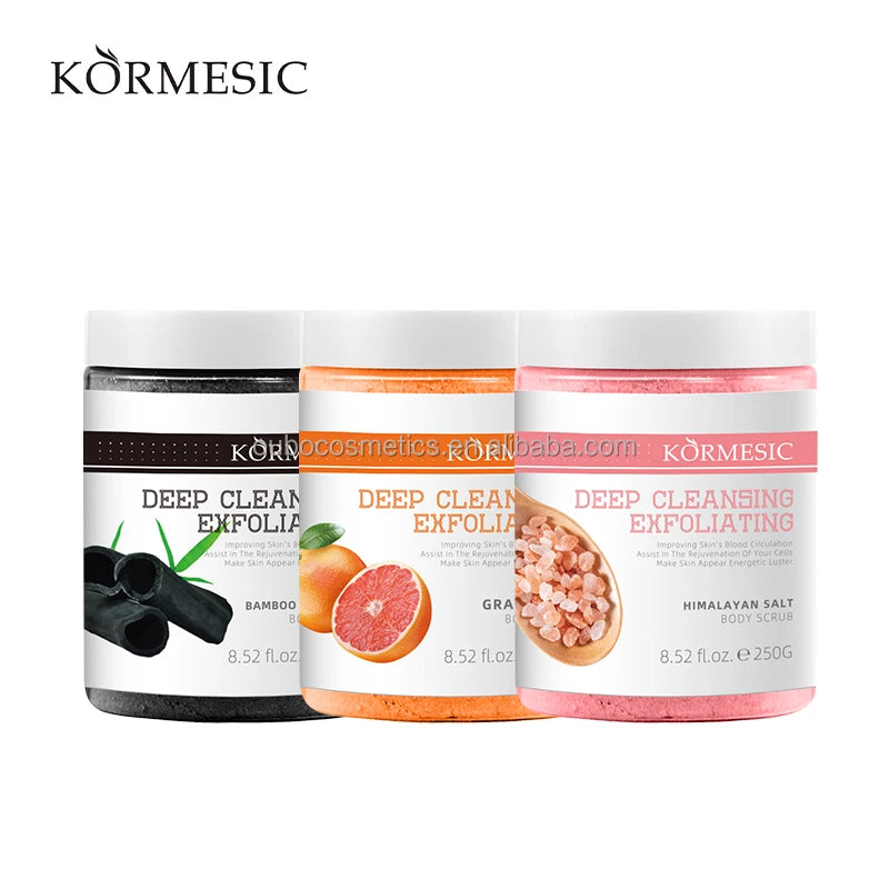 Private Label Cosmetic Beauty Product Skin Care Avocado Deep Cleansing Whitening Face Body Scrub for Exfoliator