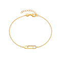 POLIVA 925 Sterling Silver Rhodium 18K Gold Plated 3A Cubic Zirconia  Diamond Bracelets for Women