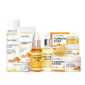 OEM ODM Natural Organic Turmeric Root Cream Face Care Set 9PCS Anti-Aging Anti-Acne Whitening Lightening Vitamin C Ganoderma