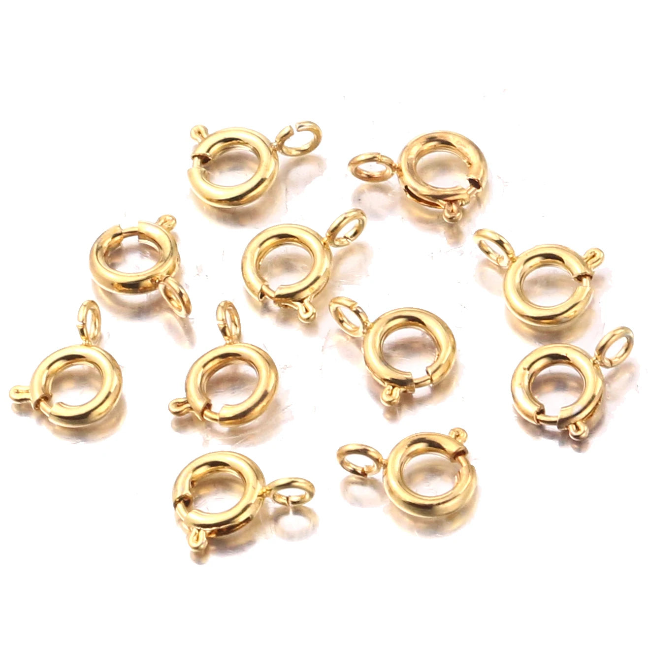 Wholesales 18K Gold & Rhodium Plated Spring Clasp Handmade DIY Earrings 925 Sterling Silver Wedding Jewelry