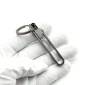 Custom Logo Luxury Promotional Durable EDC Blank Alloy Key Ring Accessories Carabiner Titanium Keychain with Custom Color & Size