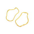 Fashion Jewelry Earrings Simple Design Sense Irregular Geometry Earrings Retro Circle Studs Earrings.