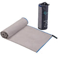 Custom Logo 100% Microfiber Cotton Gym Towel Embroidery Fitness Towel Sports Towel With Zipper Pocket