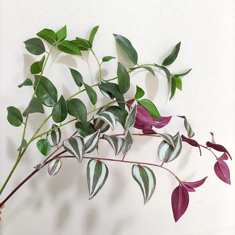 Decorative Real Touch Inch Plants Silk Faux Plant Branches Artificial Olmo Leaves Plant for Home Decoration