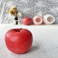 3D Christmas Eve Apple Candle Mold Diy Handmade Fruit Apple Shape Silicone Candle Chocolate Decoration Fruit Cake Cake Mold