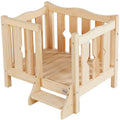 Factory Direct Sale Log Color Solid Wood Pet Bed Nest Carton Packing