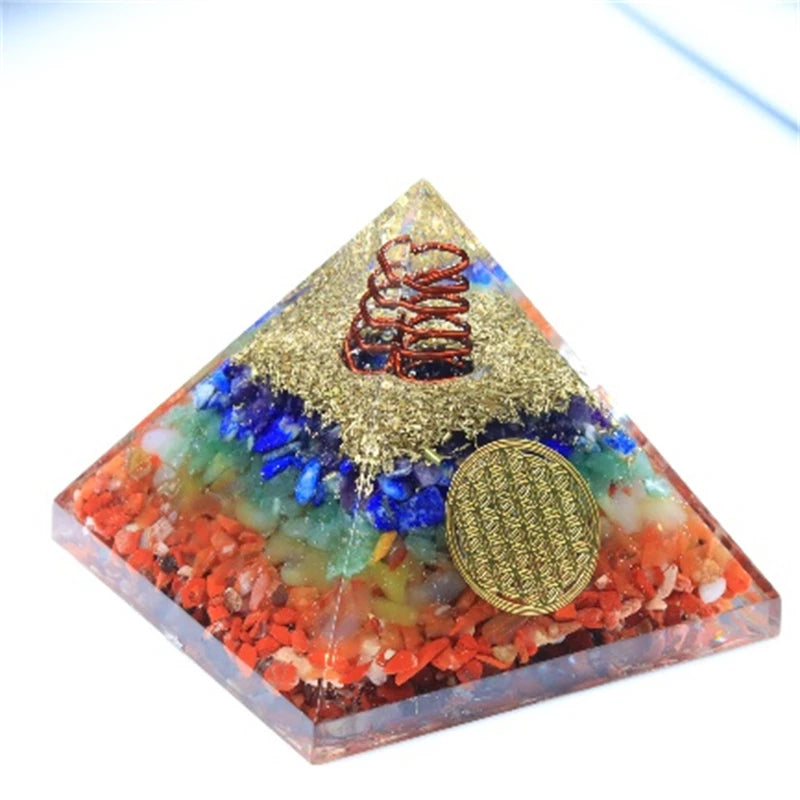 Wholesale Natural Healing Crystal Gemstone Spheres Trees Chakra Orgone Orgonite Pyramid for Decoration
