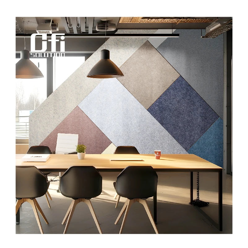 Noise Reduction Material Plain PET Acoustic Panels Eco-Friendly Polyester Acoustic Wall Panel Ceiling for Acoustic Solution