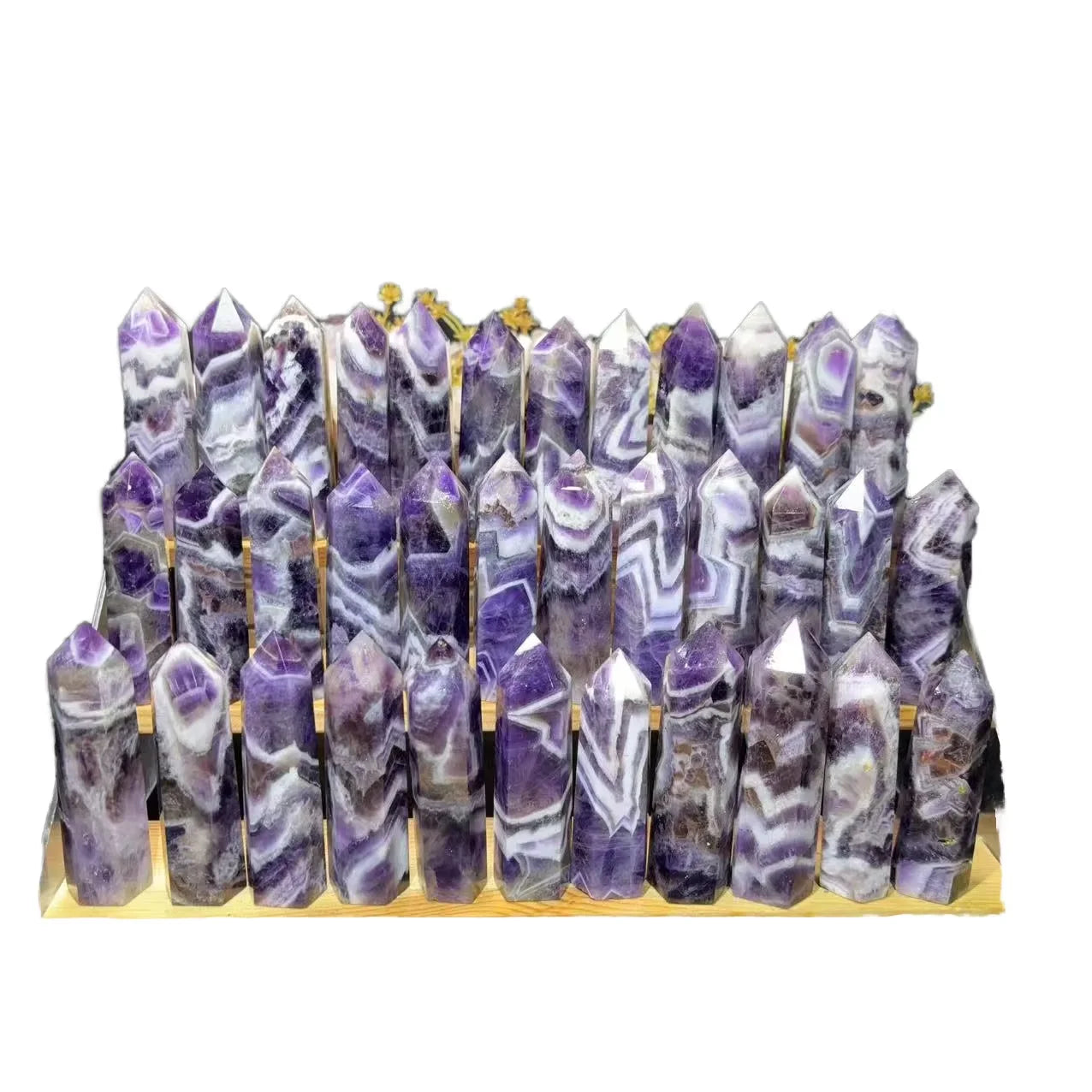 HONGZHUO DIY Top Sell Crystal Jewelry Accessories Colorful Crystal Column Comb Amethyst Raw Stone Accessories Bridal Hair Comb