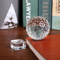 Wholesale Customized Logo Engraved Polished Crystal Golf Ball Football Basketball 5cm Craft Factory Supply Crystal Crafts