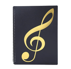 A4 PP Plastic Waterproof Transparent Piano 40 60 Sheet Spiral Display Book Mucic Score File Folder
