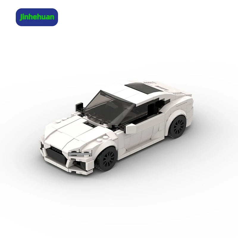 Cheap Low Price Architecture Building Blocks White Toy Sport Car Moc Bricks Model for Gift Car Building Block Sets