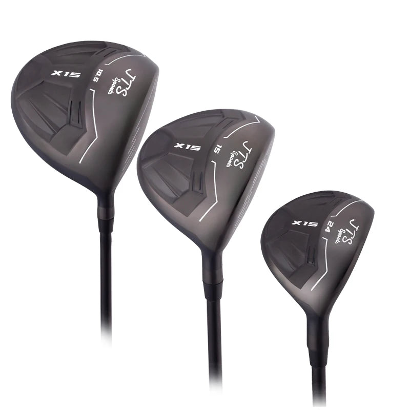 USGA Custom Brand Right Handed Titanium Golf Driver Club Head with Graphite Shaft Rubber Grip-Forged Silver/Black/Gold 45inch