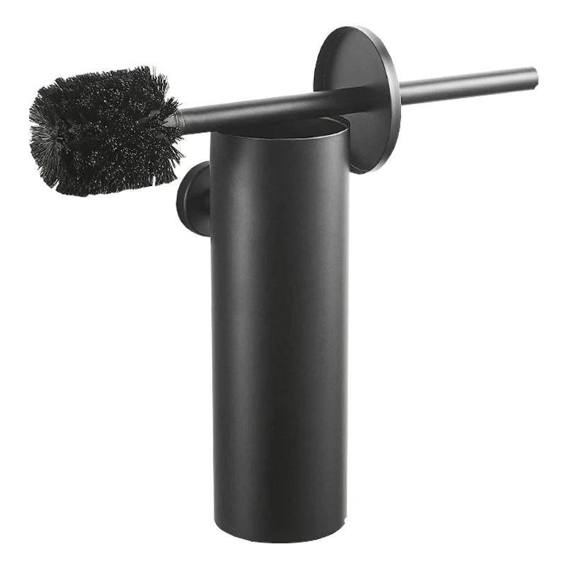 Stainless Steel Wall Mounted Matte Black Toilet Brush Holder