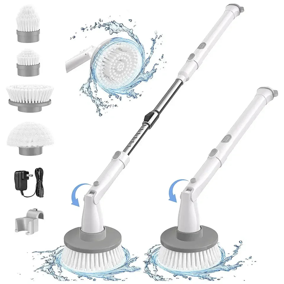 Wholesale Rechargeable Bathroom Handheld Electric Spin Scrubber Multifunctional Electric Brush for Cleaning 3 in 1 About 60mis