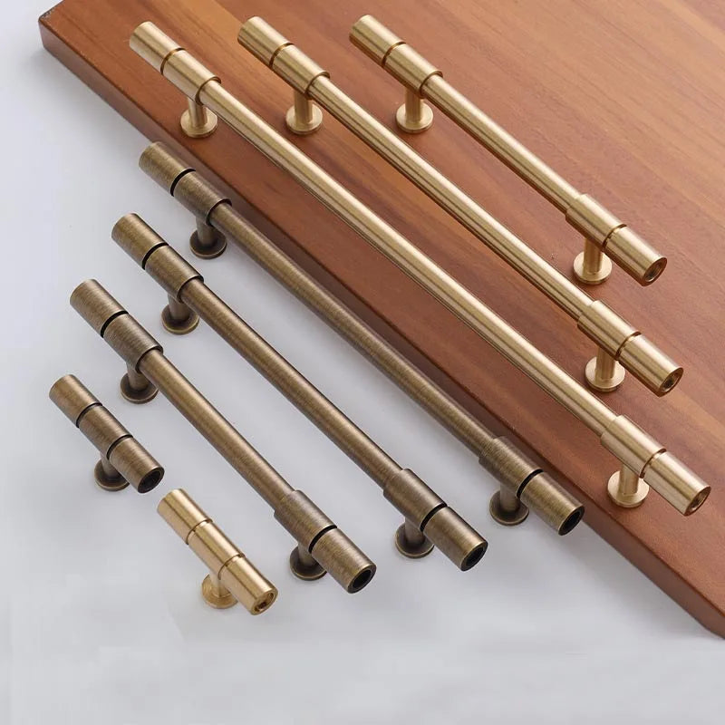 Antique Bronze Brass Cabinet Handles Knobs and Drawer Pulls for Kitchen Furniture Wardrobe & Bedroom Decorative Knobs