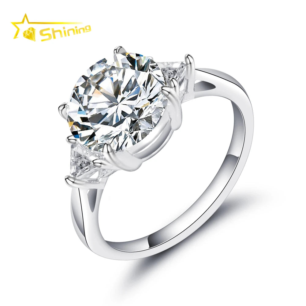Moissanite Jewelry Factory Price Women Lab Grown Diamond D-VVS1 Wedding Band Sterling Silver 925 Moissanite Engagement Ring