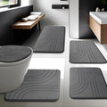 Memory Foam Bath Mats Extra Thick Non Slip Mats for Tub Toilet and Floor Water Absorbent Washable