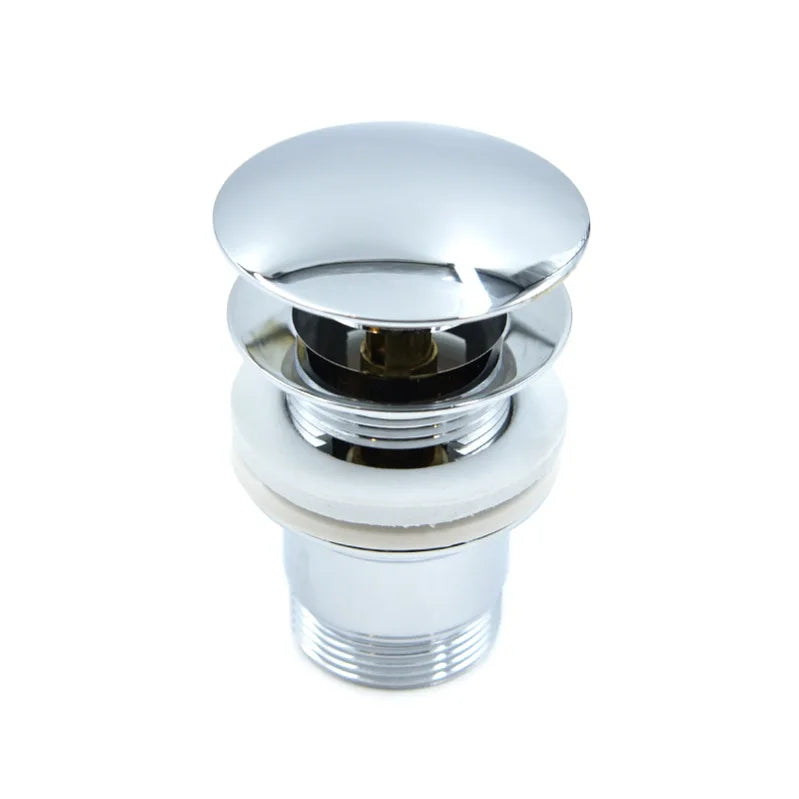Modern Hotel Overflow Click Clack Pop up Wash Basin Sink Drain Waste with Chrome Finish